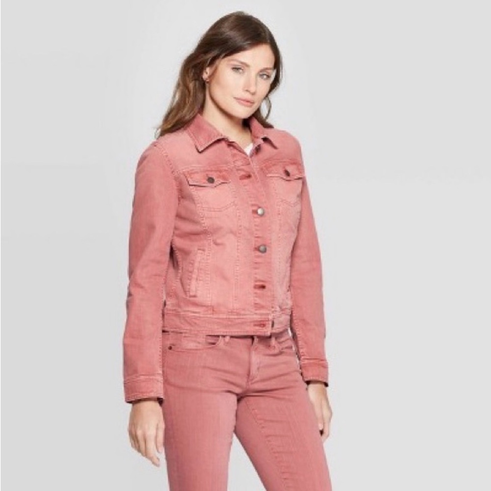 Universal Thread Pink Jean Jacket - image 1